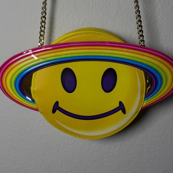 Loungefly Handbags - Loungefly Lisa Frank Rainbow Saturn Crossbody